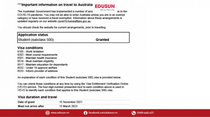Có mấy loại visa du học Úc