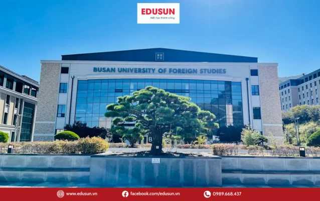 Khuôn viên Đại học Ngoại Ngữ Busan Hàn Quốc