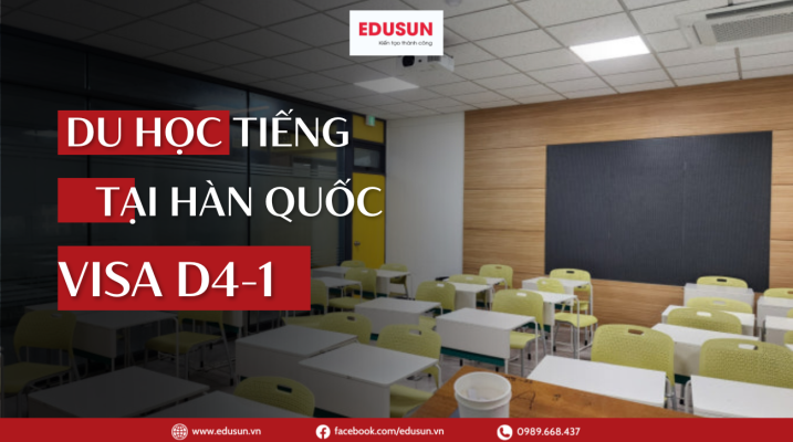 Hình ảnh lớp học giới thiệu chương trình du học tiếng Hàn Quốc visa D4-1