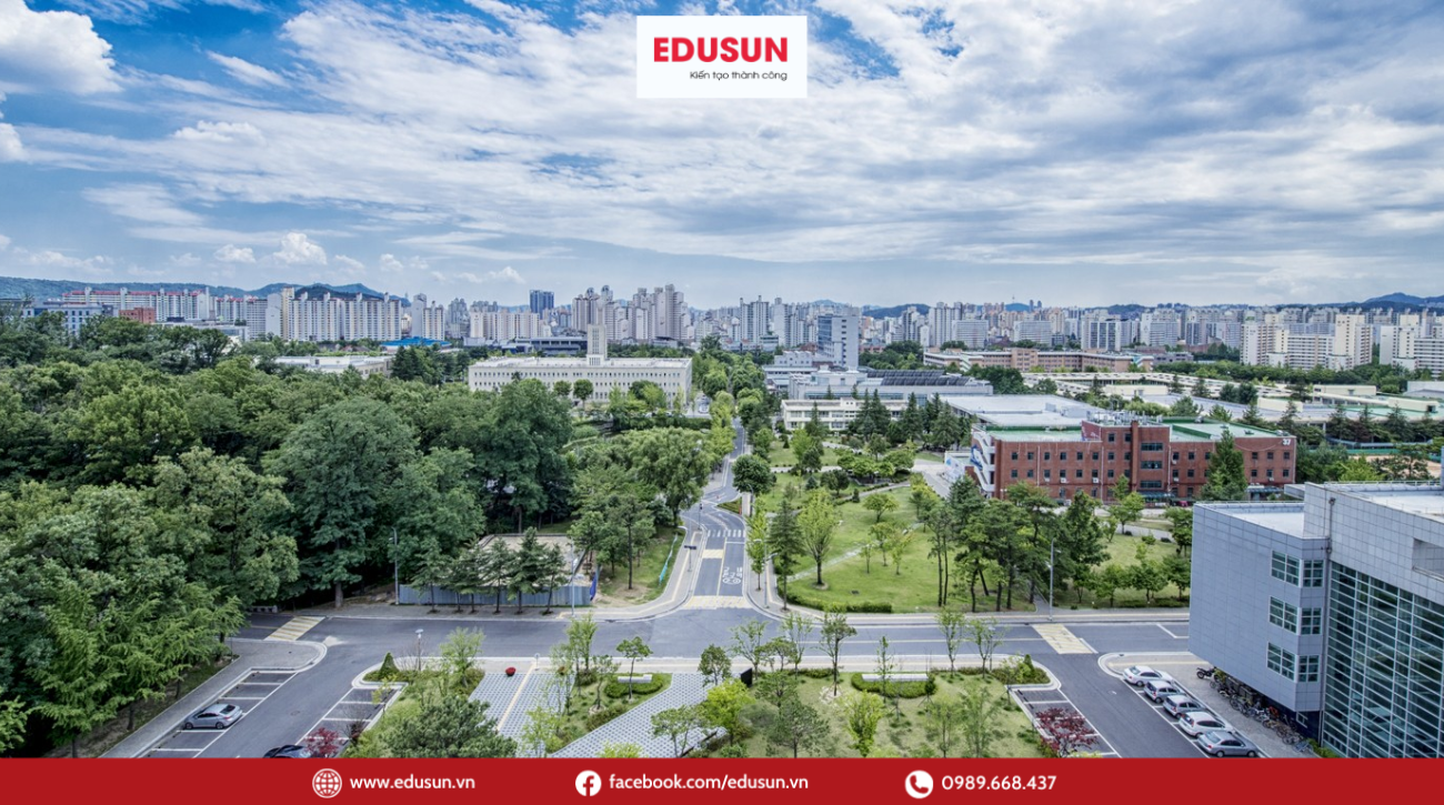 Toàn cảnh khuôn viên trường Đại học SeoulTech Hàn Quốc