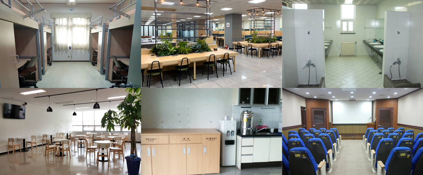 Không gian bên trong phòng ký túc xá trường Đại học Inha Hàn Quốc