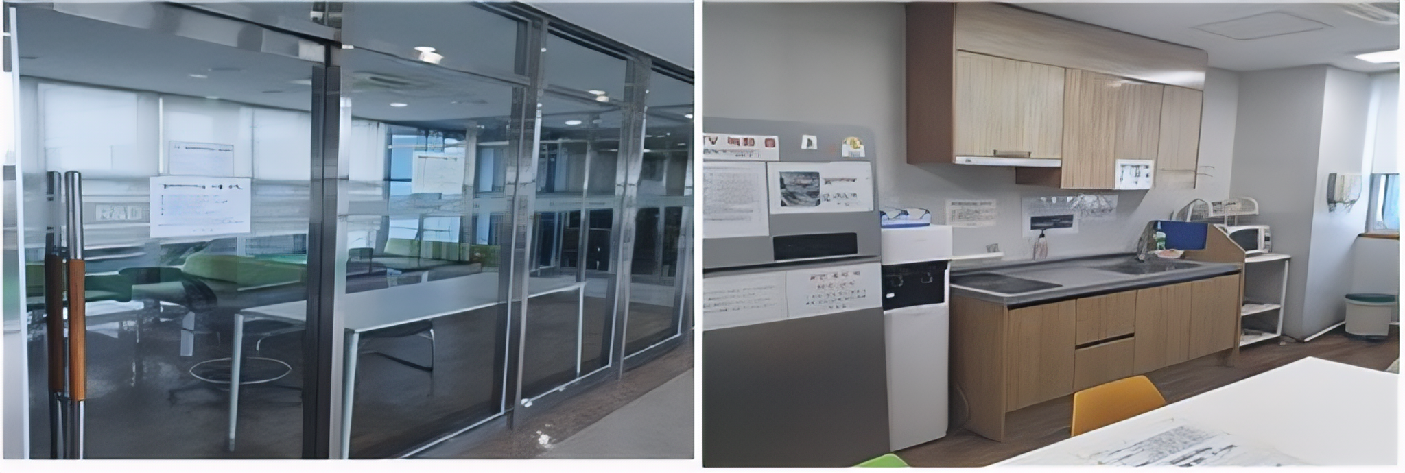 Hình ảnh phòng tự học và khu vực bếp chung tại Ký túc xá số 1