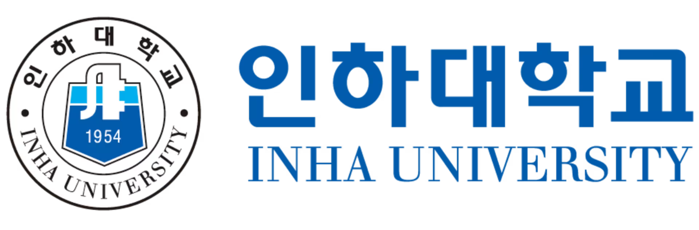 Logo chính thức của trường Đại học Inha với tông màu xanh lam chủ đạo.