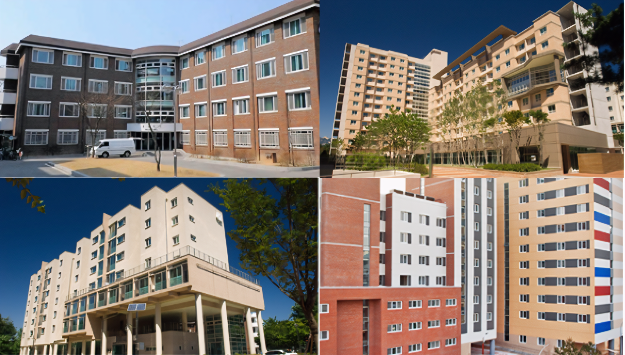 Hình ảnh các tòa nhà ký túc xá tại Đại học SeoulTech Hàn Quốc