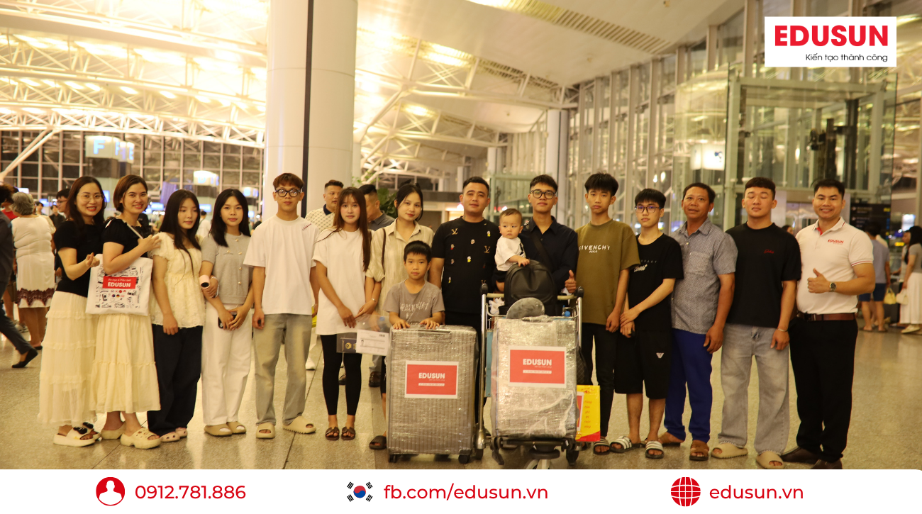 Du học sinh Hàn Quốc cùng trung tâm du học Edusun